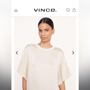 Vince Rib-Flutter Silk Top